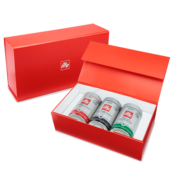 illy illy Blend Ground Espresso 3-Pack Gift Set